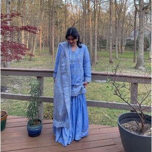 Ethnic 3 piece gharara set